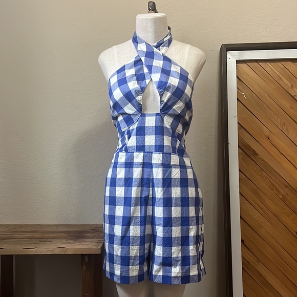 Anthro Maeve Halter Micro-Mini Romper NWT - Picture 6 of 10